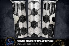 Black Glitter Soccer Mom Tumbler Design, Soccer Mom Product Image 2
