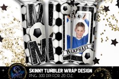 Add Photo Black Soccer Mom Tumbler Design, Soccer Mom Product Image 2