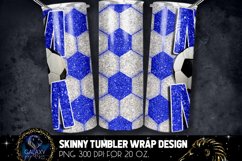 Blue Glitter Soccer Mom Tumbler Design, Soccer Mom Product Image 2