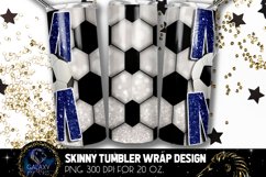 Blue Soccer Mom Tumbler Design, Soccer Mom Sublimation Product Image 2
