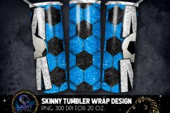 Blue Glitter Soccer Mom Tumbler Design, Soccer Mom Product Image 2