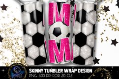 Pink Soccer Mom Tumbler Design, Soccer Mom Sublimation Product Image 1