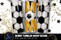 Yellow Soccer Mom Tumbler Design, Soccer Mom Sublimation Product Image 1