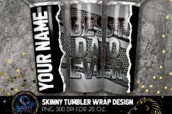Add Text Best Dad Ever Metal Tumbler Sublimation / Bundle Product Image 2