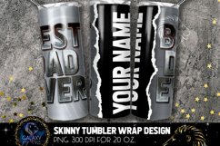 Add Text Best Dad Ever Metal Tumbler Sublimation PNG Product Image 2