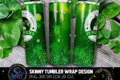 Gnome St Patricks Day 20 Oz. Skinny Tumbler Wrap Sublimation Product Image 2