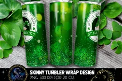 Gnome St Patricks Day 20 Oz. Skinny Tumbler Wrap Sublimation Product Image 2