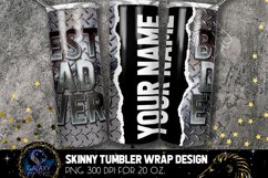 Add Text Best Dad Ever Metal Tumbler Sublimation PNG Product Image 2