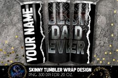 Add Text Best Dad Ever Metal Tumbler Sublimation / Bundle Product Image 5