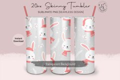 Christmas Bunny 20oz Tumbler Sublimation Product Image 2
