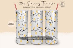 Christmas Garland Lights 20oz Tumbler Sublimation Product Image 2