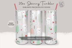 Christmas Bunny 20oz Tumbler Sublimation Product Image 2