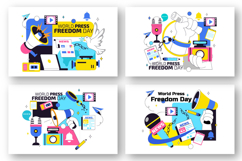 10 World Press Freedom Day Illustration Product Image 3