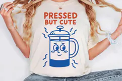Retro Coffee Line Art Clipart, Funny Puns SVG | PNG | EPS Product Image 3