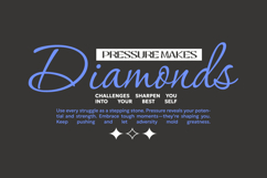 Pressure Makes Diamonds Urban Typography T-shirt Design Product Image 1