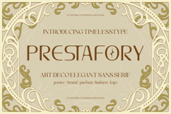 Prestafory - Art Deco Elegant Sans Serif Product Image 1