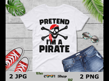 Pretend I&#039;m A Pirate/ Ghost Png, Funny Halloween Costume Png Product Image 3