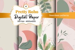 Boho digital paper Seamless backgrounds Product Image 2