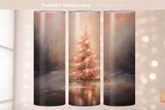 Pretty Christmas Tumbler Sublimation Magic Winter Tumbler 