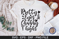 Newborn SVG Design - Pretty Eyes And Chubby Thighs Product Image 2