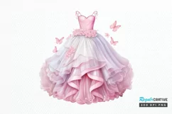 Pretty Fairy Dress PNG Clipart Product Image 1
