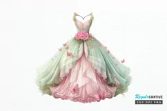 Pretty Fairy Dress PNG Clipart Product Image 1