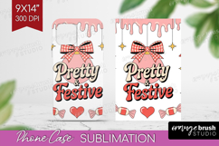Pretty &amp; Festive Xmas Phone Case PNG Christmas Case PNG Product Image 1