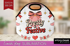 Pretty &amp; Festive Xmas Lunch Bag Christmas Lunch Bug PNG Product Image 1