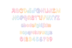 Pretty in Spring Color Font Product Image 3