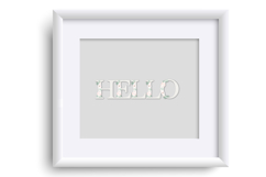 Pretty in White Monogram Color Font Product Image 6