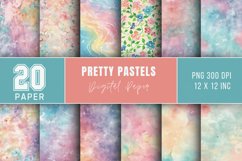 Pretty Pastel Seamless Digital Paper Bundle Product Image 1