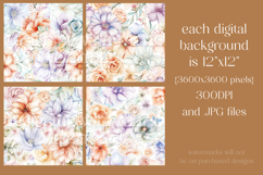 Pretty Floral Pattern, Pretty Flowers Seamless Patterns, s8 Product Image 2