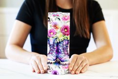 Boots Tumbler, Floral Tumbler, Boots and Flowers Tumbler Product Image 3
