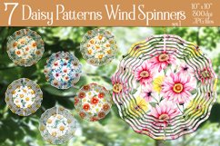 Daisy Wind Spinner | Sublimation Daisy Flowers Wind Spinners Product Image 1
