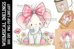 Pretty Elephant Sublimation Clipart Product Image 1