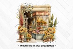 Sunflower Shop Watercolor Clipart Illustration Bundle Product Image 2