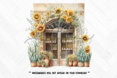 Sunflower Shop Watercolor Clipart Illustration Bundle Product Image 5