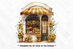 Sunflower Shop Watercolor Clipart Illustration Bundle Product Image 7