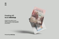 Floating A5 Book Mockup Product Image 1