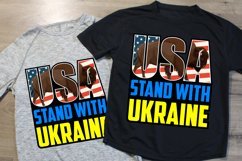 t-shirt design &quot;USA stand with Ukraine&quot; with buffalo bison Product Image 1