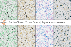 Seamless Terrazzo Paper Textures | Backgrounds Product Image 1