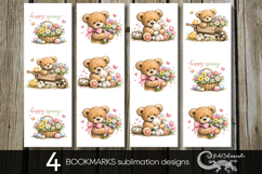 Easter rabbit | spring bookmarks sublimation design P Product Image 1