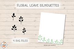 Floral Leave Silhouettes SVG Product Image 1