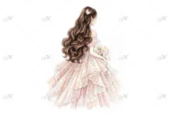 A Young Princess with Long Wavy Hair Product Image 1