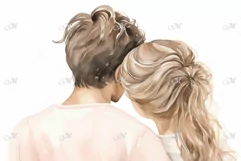 Love Couple Watercolor Illustration Product Image 3