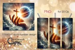 Faith | Christian Skinny tumbler sublimation design PLUS Product Image 1