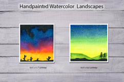 Watercolor Landscape paintings | backgrounds Product Image 1