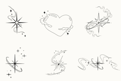 Y2K Tattoo Star Sketch SVG PNG EPS Product Image 2