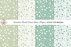 Seamless Pastel Green Dots Digital Papers Product Image 1