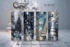 Celestial Christmas | 4 Winter Sublimation Tumbler Designs Product Image 1